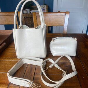 Anthropologie | The Mini Hollace Tote | Cream